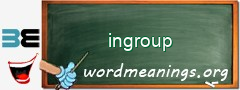 WordMeaning blackboard for ingroup